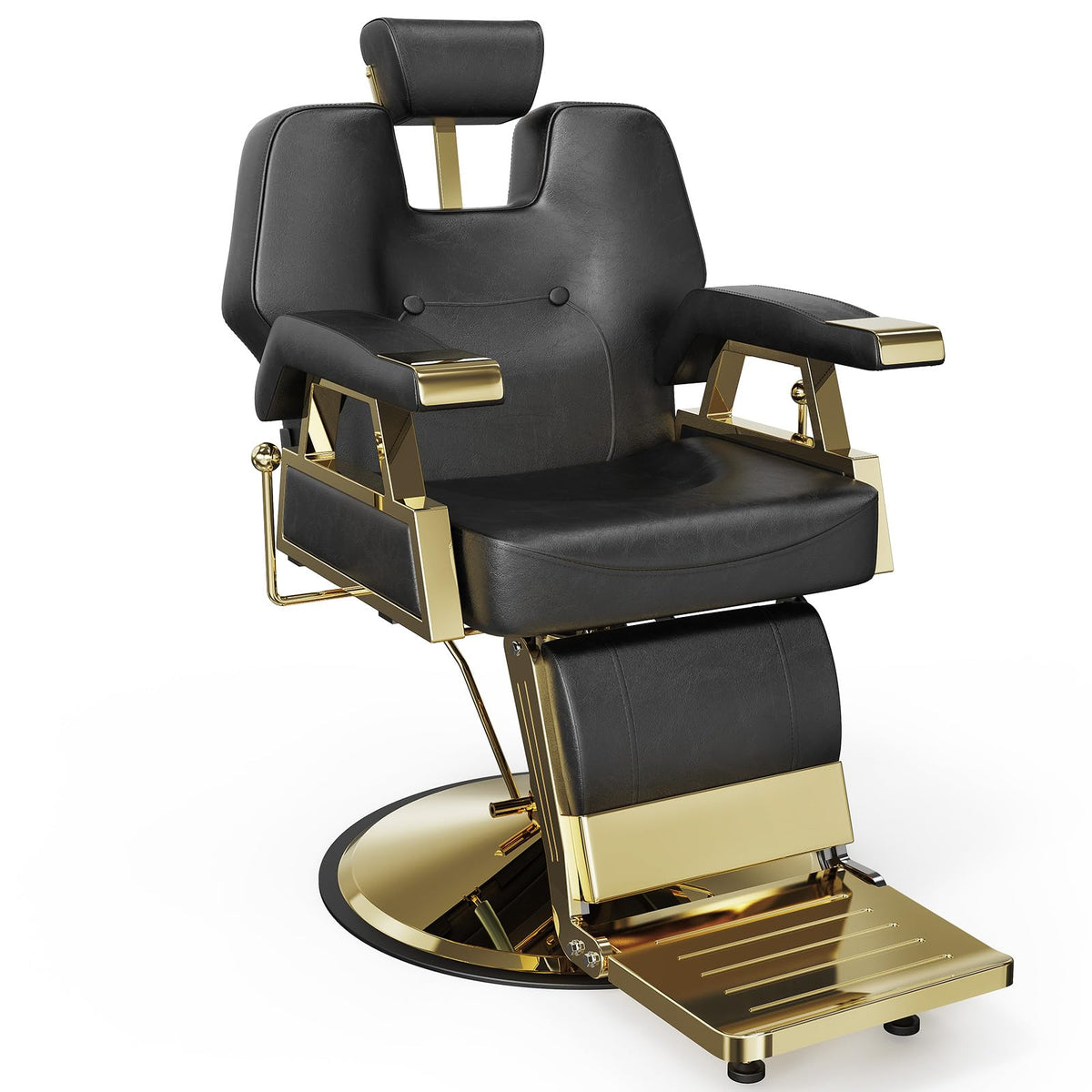 OmySalon BC1501 Professional Heavy Duty Hydraulic Reclining Barber Chair