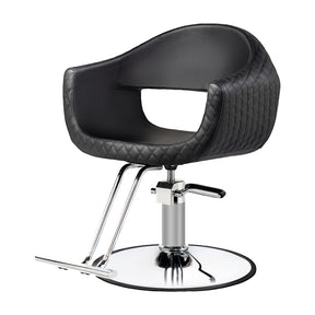 OmySalon SC3201 Eye-catching Rhombus Stitch Pattern Extra Wide Seat Hair Stylist Salon Chair