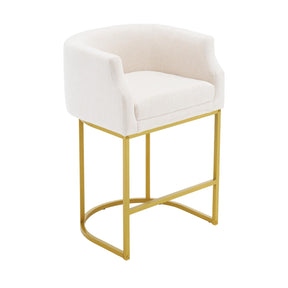 OmySalon Velvet Vanity Manicure Chair Chair with High Gold Metal Support & Comfotable Armrest