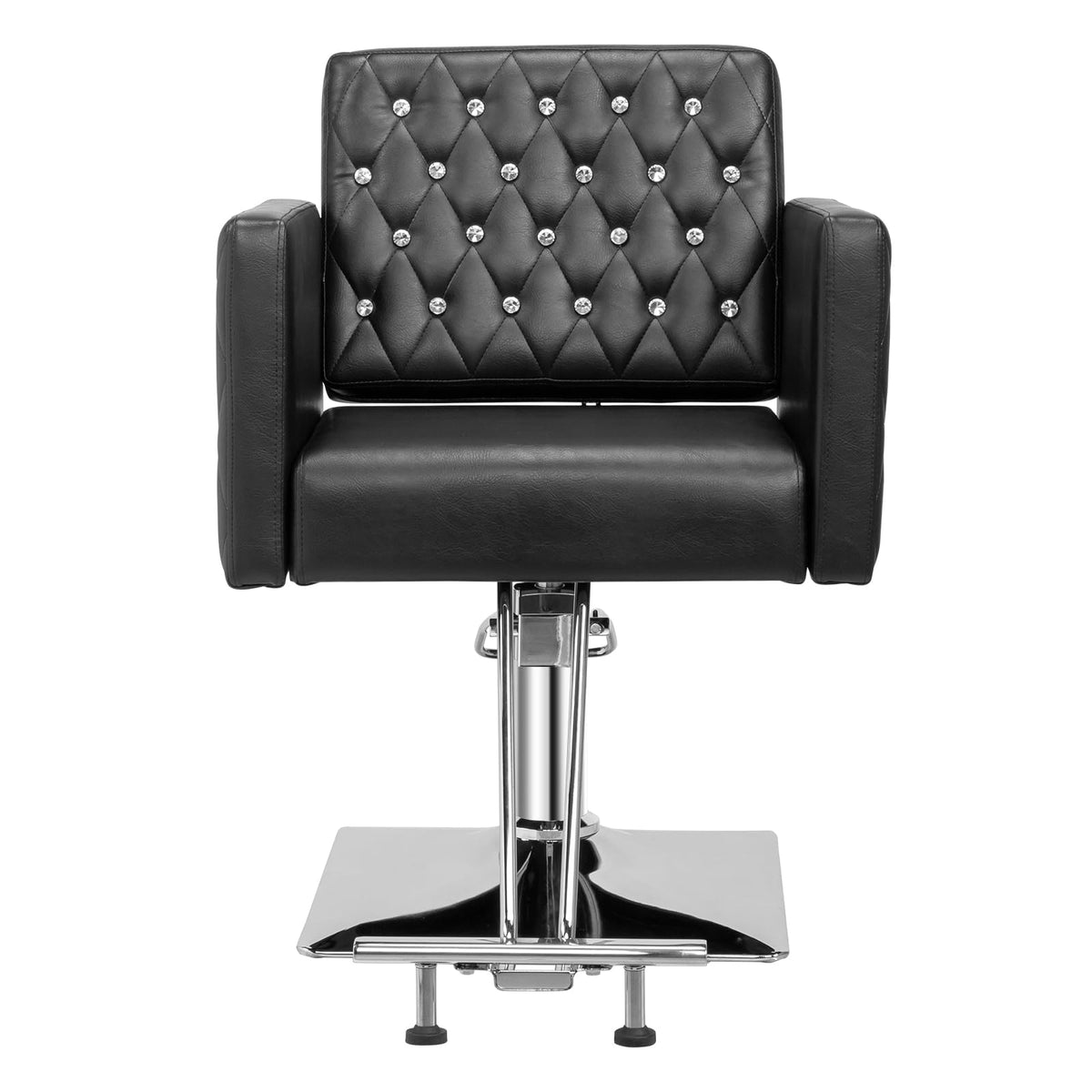 OmySalon SC2801 Modern Heavy Duty Hydraulic Swivel Hair Stylist Salon Chair with Curved Armrests