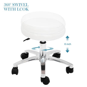 OmySalon PUS-01 Hydraulic Pedicure Chair with Adjustable Foot Rest & Bubble Massage Foot Bath & Rolling Stool