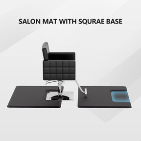 OmySalon Rectangle Anti Fatigue Mat Salon Barber Mat for Square Base Styling Chair 1/2in 3/4in Thick