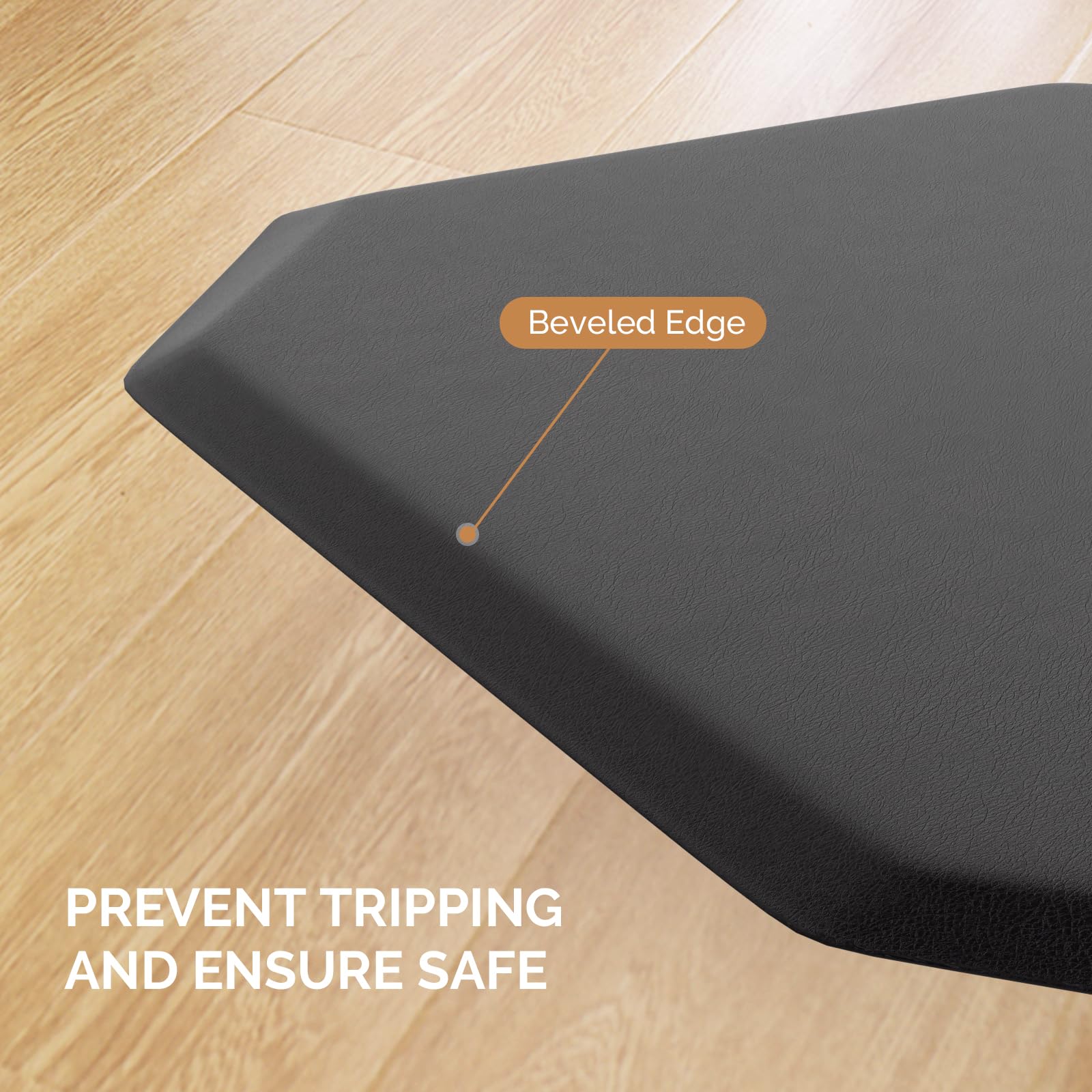 OmySalon Hexagon Salon Anti Fatigue Mat for Round Base Styling Chair 3'x4' 3'x5' 5/8in 7/8in Thick