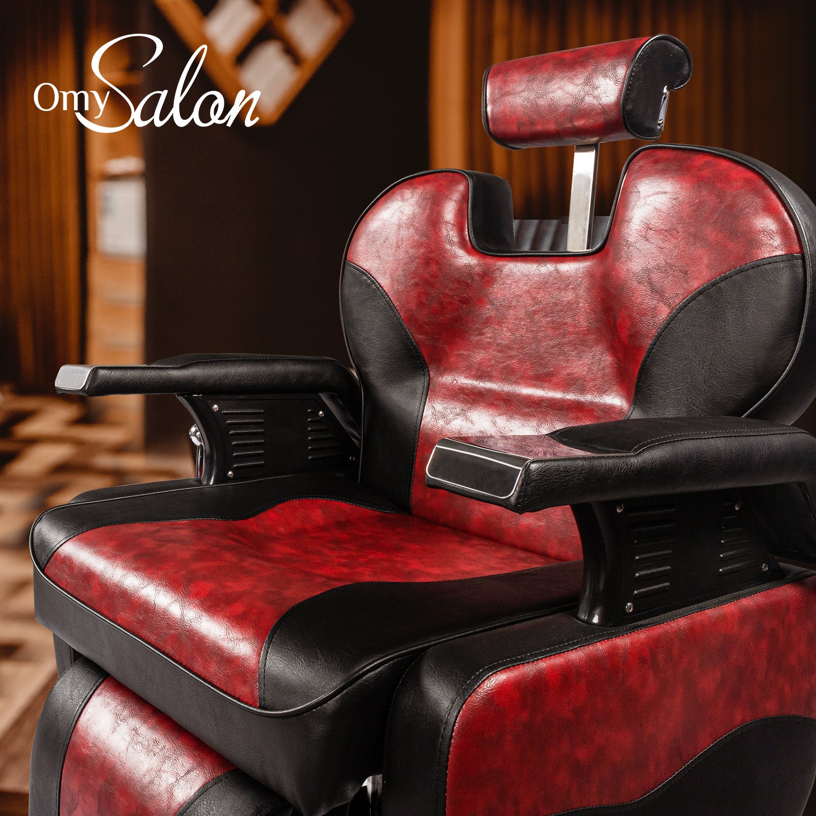 Barber Child Chair Booster Seats W/Leather Cushion