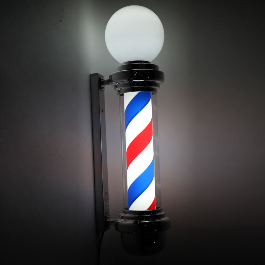 OmySalon 32in LED Barber Pole Light Classic Style, Waterproof Save Energy