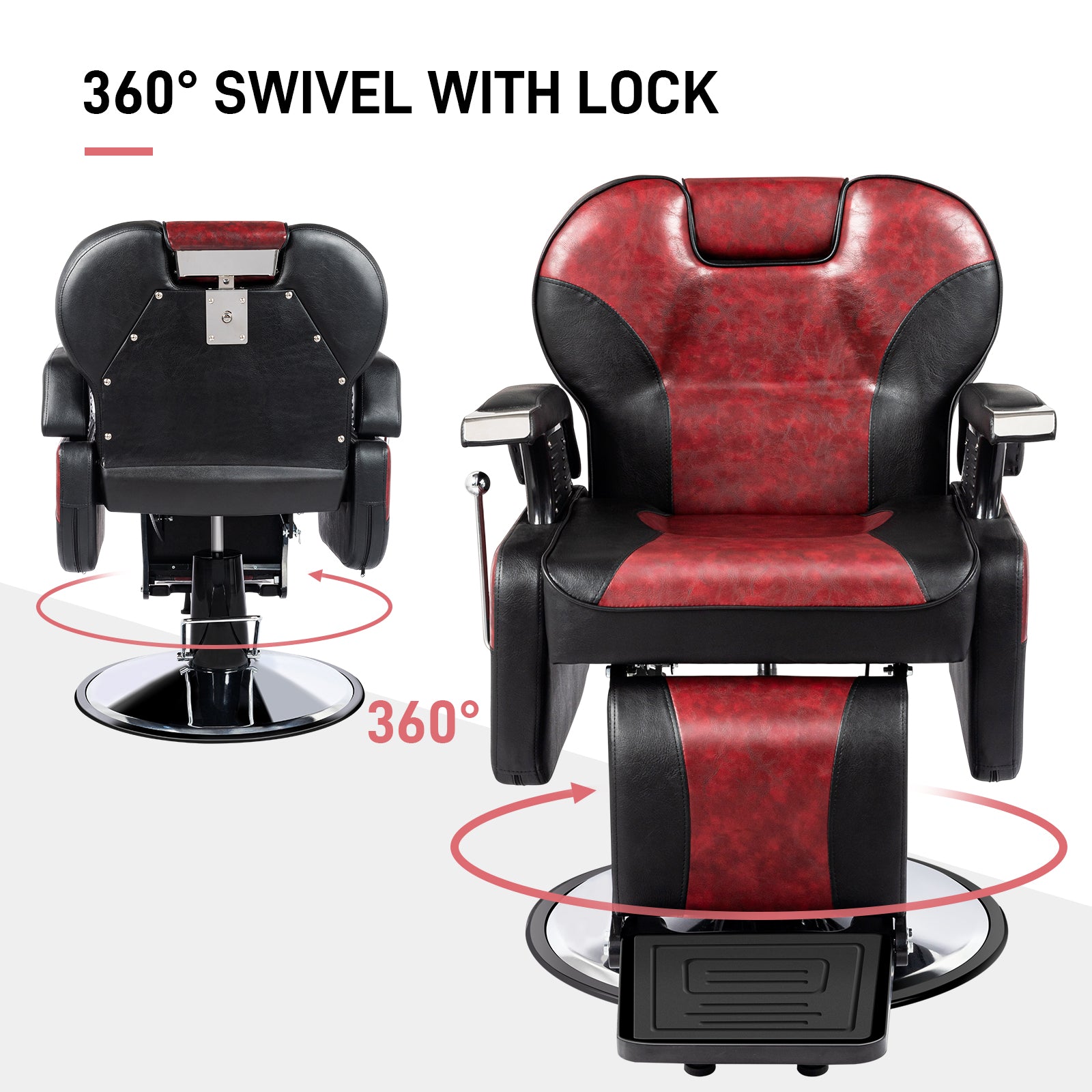 Barber Child Chair Booster Seats W/Leather Cushion