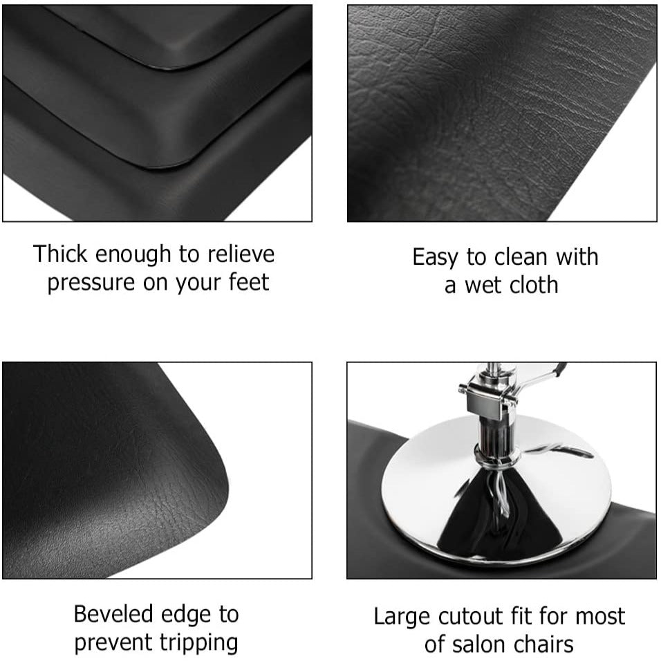 OmySalon Rectangle Anti Fatigue Mat Salon Barber Mat for Square Base  Styling Chair 1/2in 3/4in Thick